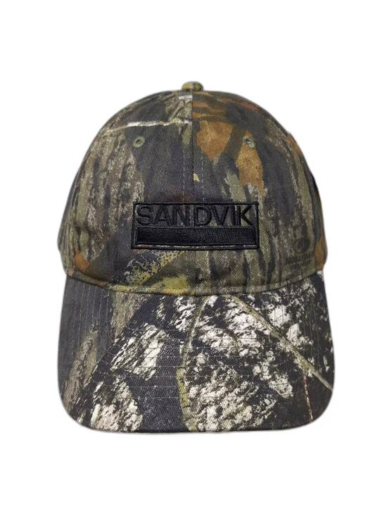 Mossy Oak Sandvik Camo Baseball Cap Green One Size Adjustable Embroidered Hat